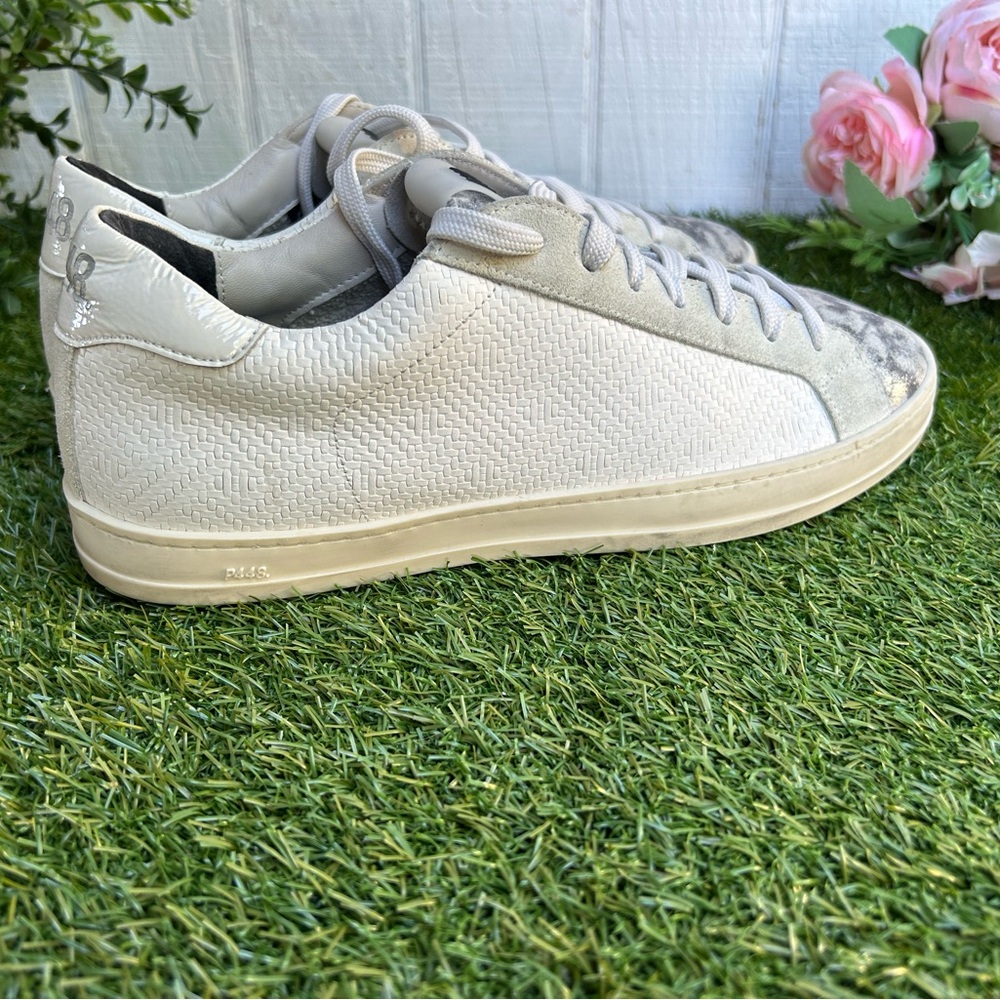 P448 white and Silver Sneakers size 42  US 9.5-10 Mew / women 11.5 new unisex